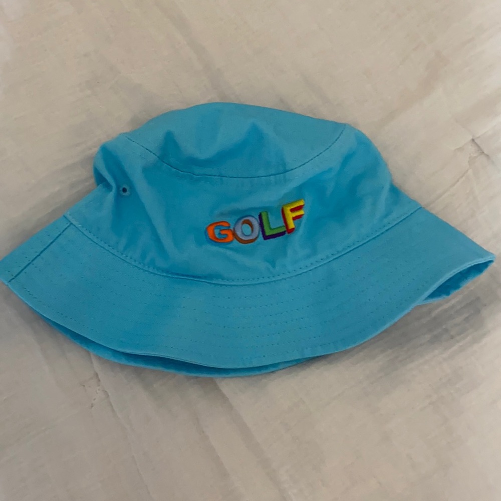 Blue golf bucket hat